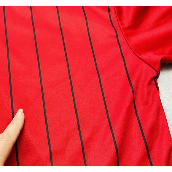 Vintage Olympus Soccer Referee Jersey 2012 Patch Size XXL Red Short Sleeve - Picture 9 of 9